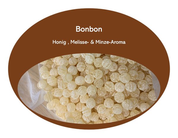 Bio Bonbon aus Honig , Melisse- & Minze-aroma *Glutenfreie